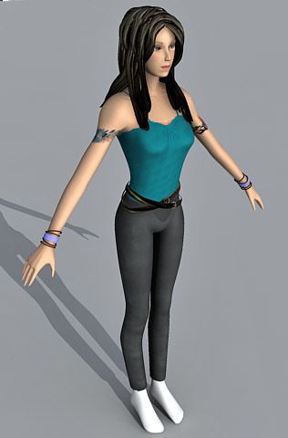 Girl 3d character