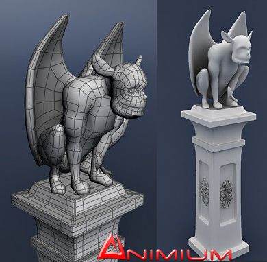 Gargoyle Statue 3d model