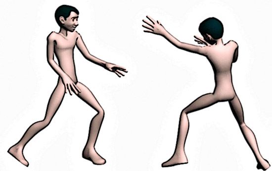 Character animation with motion capture files