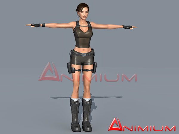 Lara Croft 3d Character