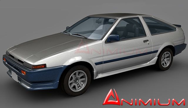 Toyota Corolla Ae86 3d Model