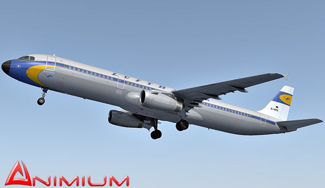 Airbus A321 Lufthansa Airlines Old Livery