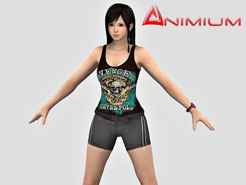 3d girl character