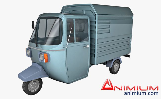 Auto Rickshaw Carrier 3d model
