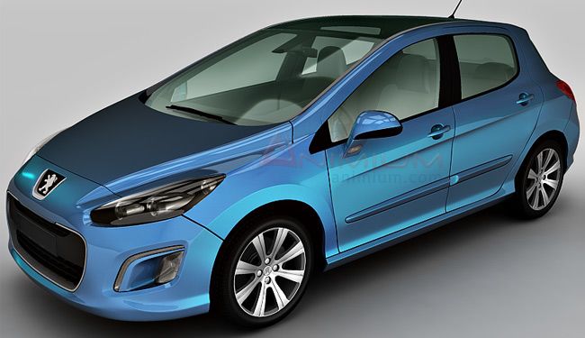 Peugeot 308 3d model