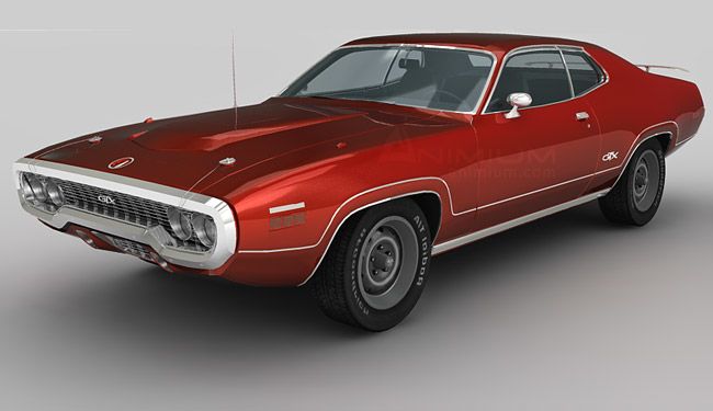 Plymouth GTX 3d model