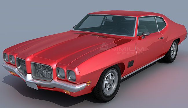 Pontiac LeMans coupe 1971 3d model