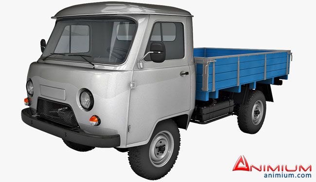 UAZ 452D 3d model