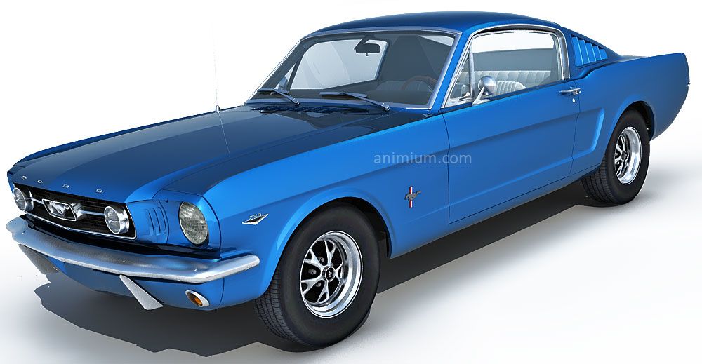1966 Ford Mustang Fastback 289 3d model