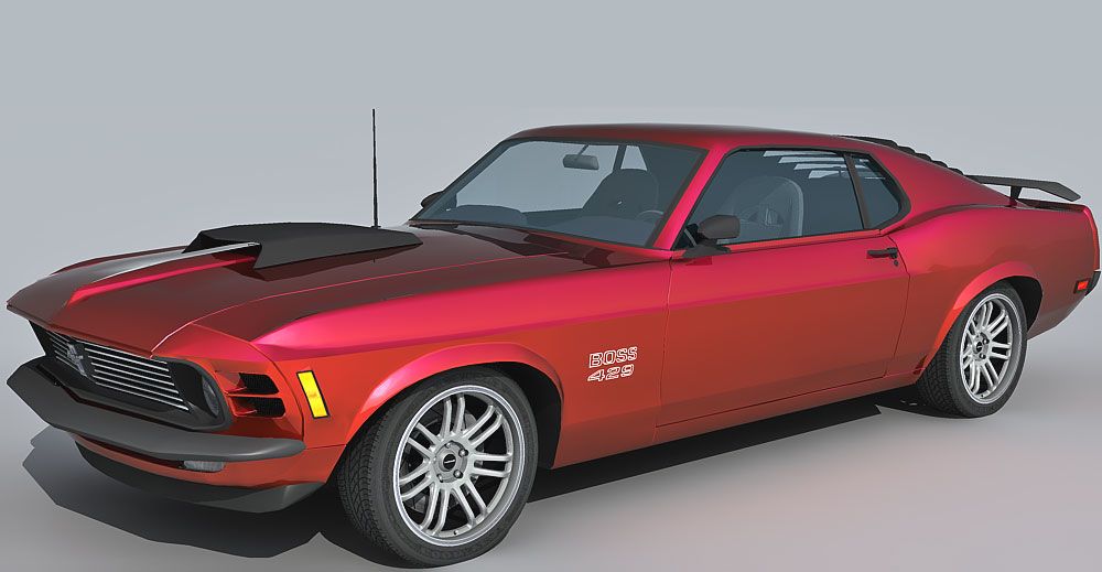 Ford Mustang Boss 429 3d model