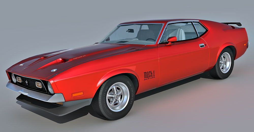 Ford Mustang Mach 1 3d model