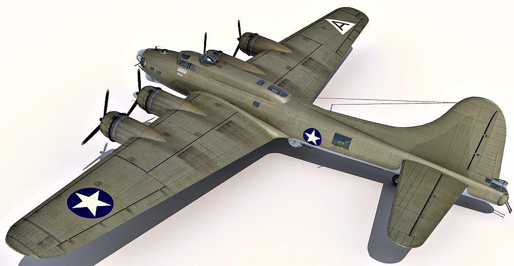 B-17 Flying Fortress 3d model