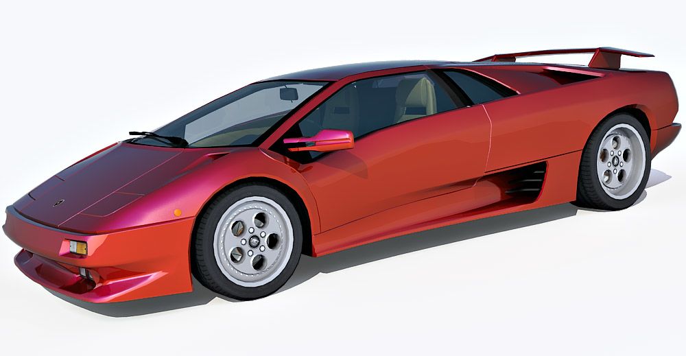 1995 Lamborghini Diablo 3d model