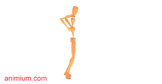 Body builder posing motion capture