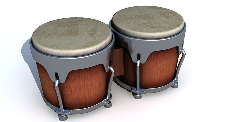 Bongo Drums 3d model