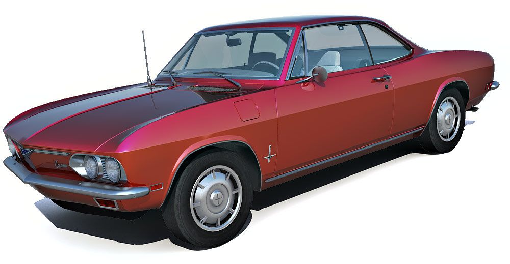 1969 Chevrolet Corvair Monza 3d model