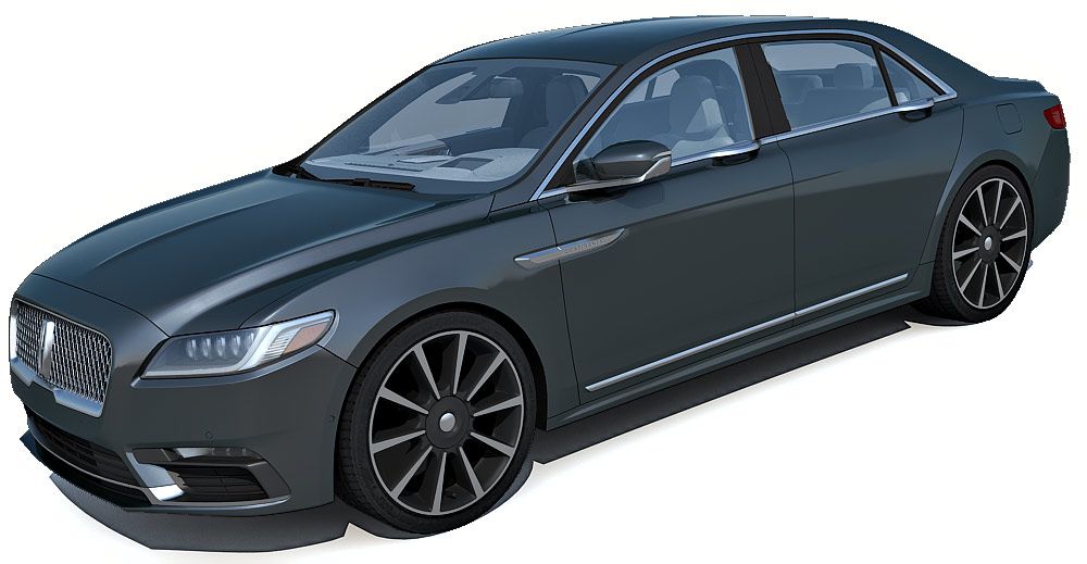 2018 Lincoln Continental 3d model