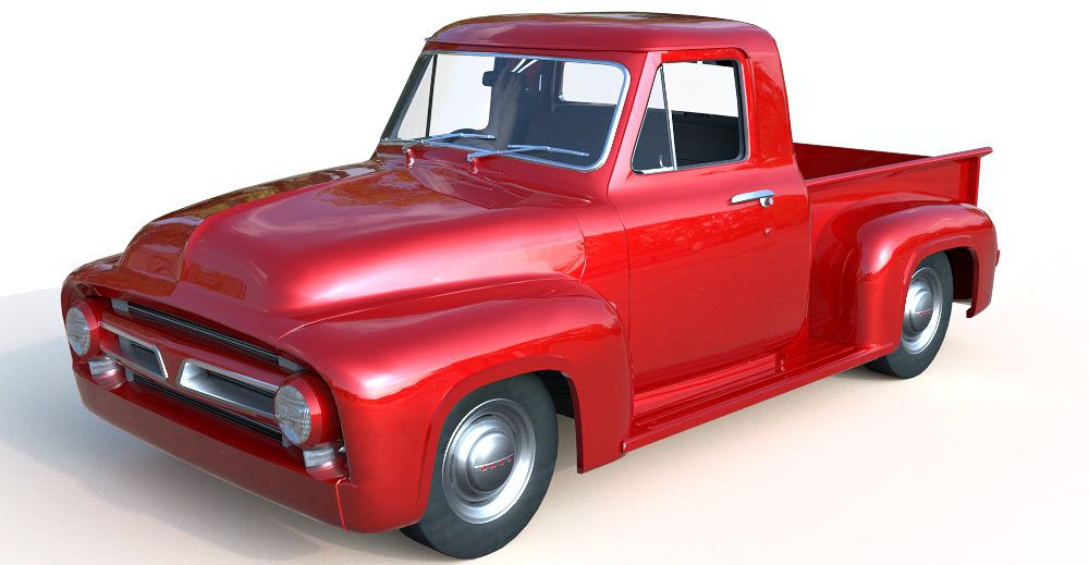 1956 Ford F100 3d model