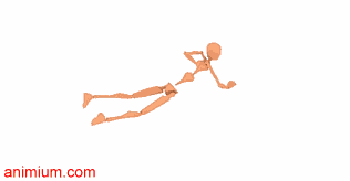 Crawl on ground helplessly motion capture