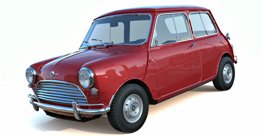 1965 Mini Cooper S 3d model