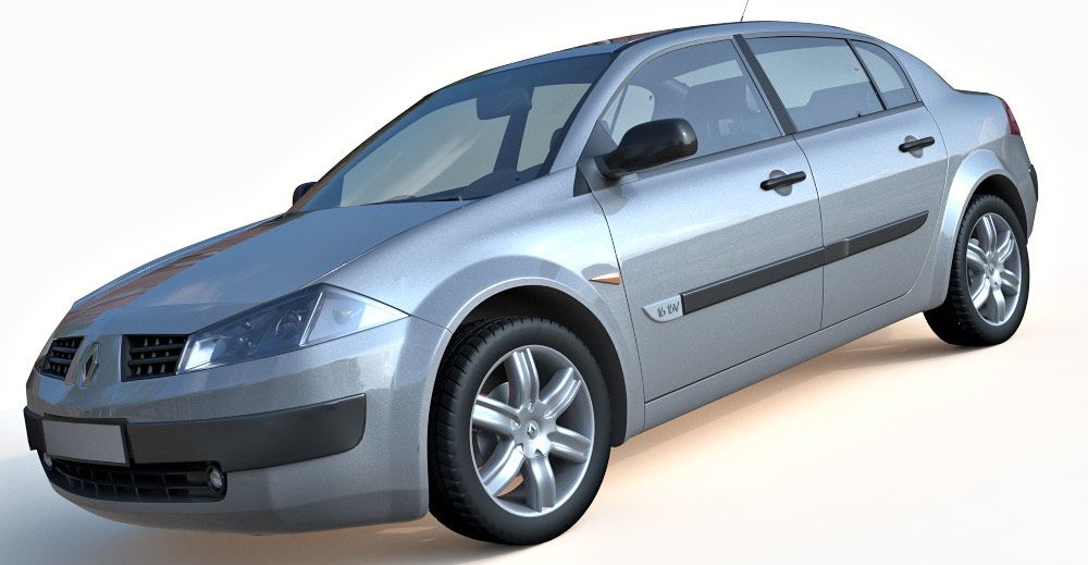 2008 Renault Megane Sedan 3d Model