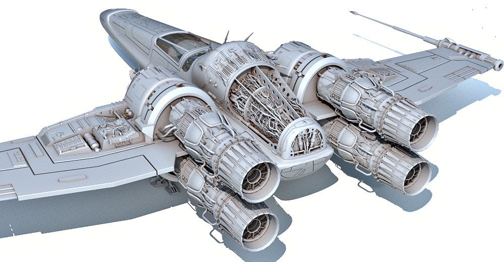 Headhunter spaceship 3d model