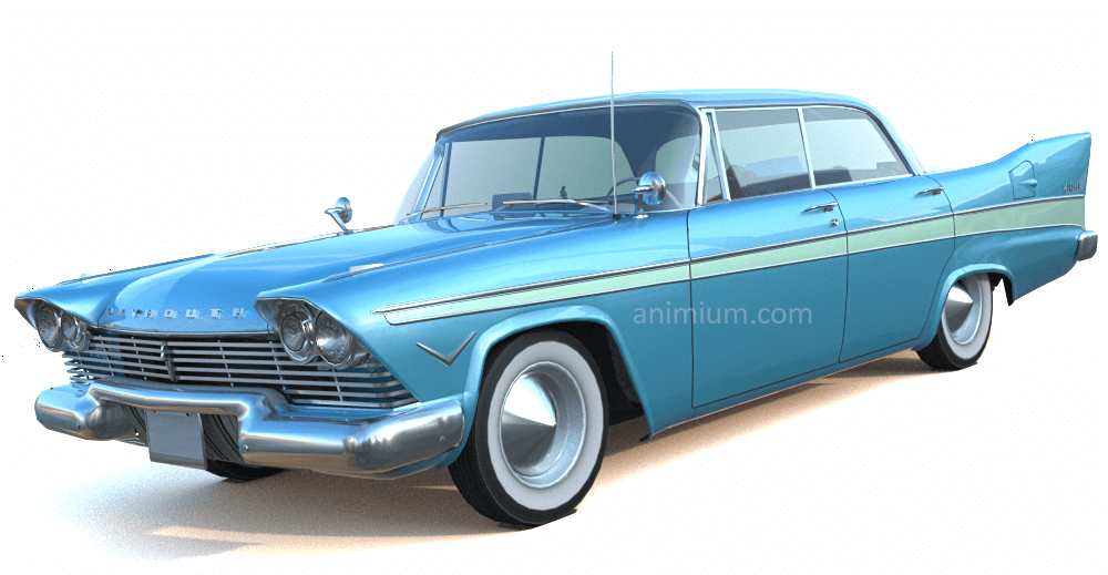 1957 Plymouth Belvedere 3d model