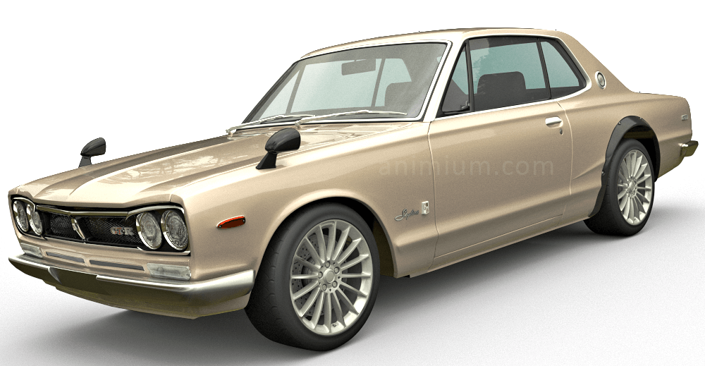 Nissan Skyline 2000 GT-R 3d model