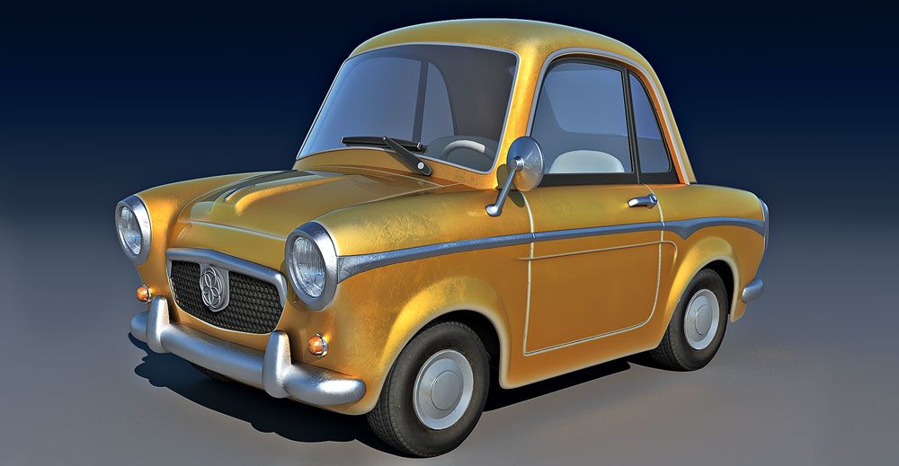 Cartoon Car 3d model
