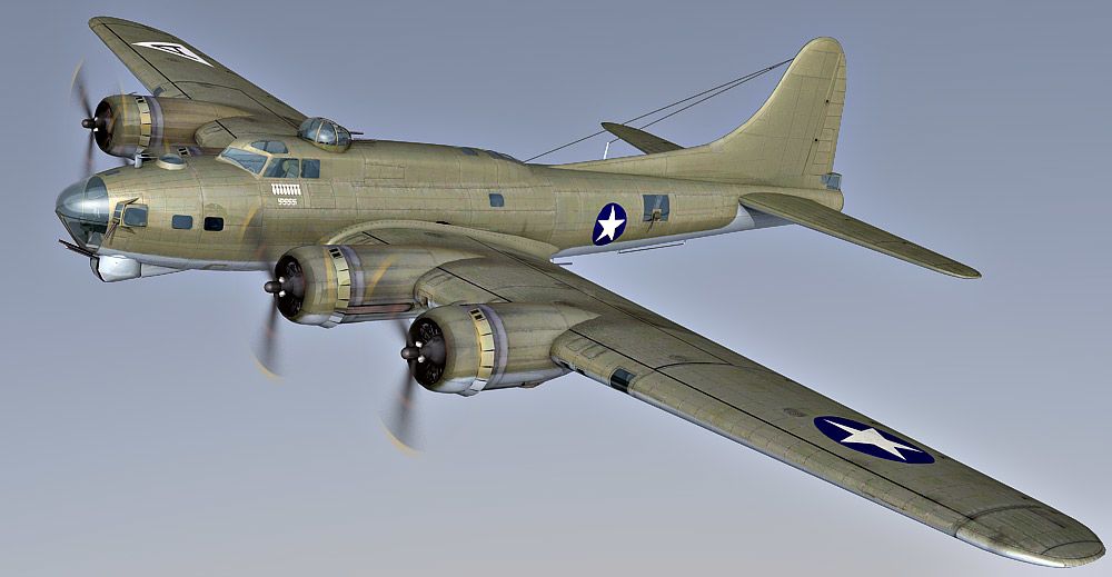 B-17 Flying Fortress 3d model