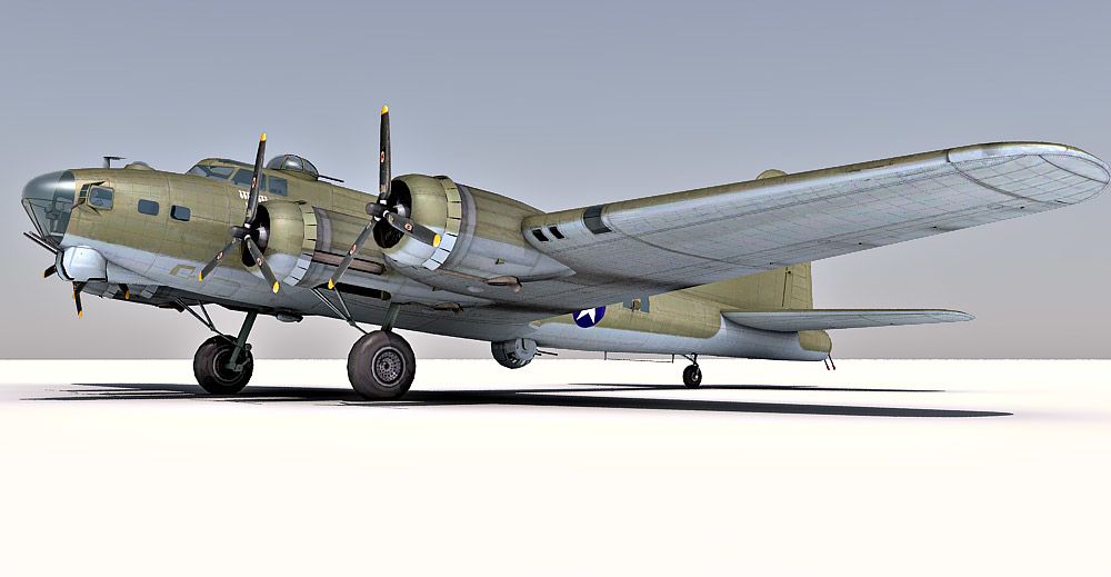 B-17 Flying Fortress 3d model