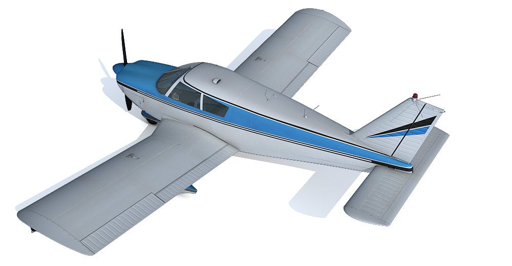 Piper PA-28 180 Cherokee 3d model