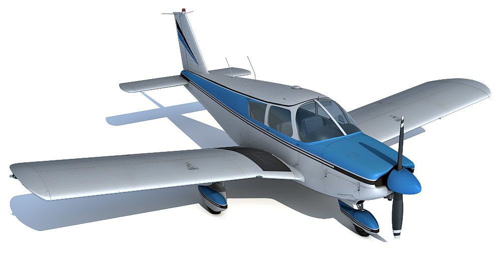 Piper PA-28 180 Cherokee 3d model