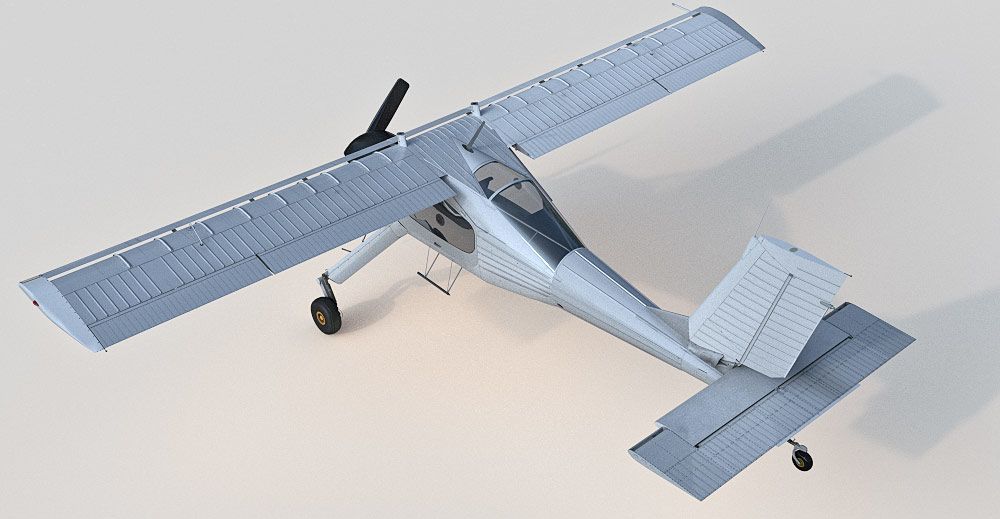 PZL Wilga 3d model