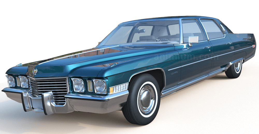 1972 Cadillac Fleetwood 3d model