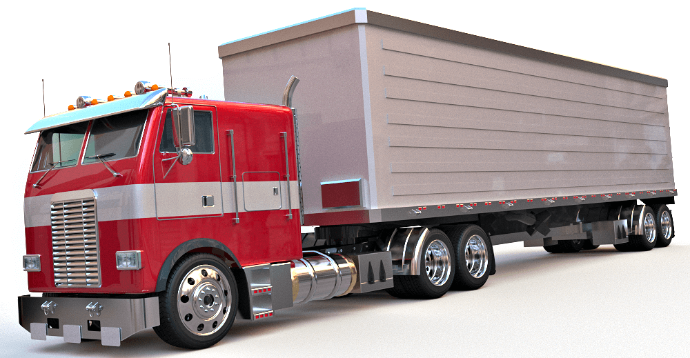 Freightliner FLA Truck 3d model