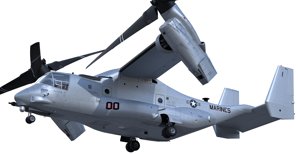 MV-22 Osprey 3d model takeoff