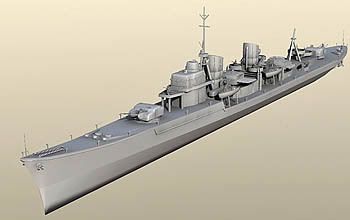 Military Ship 3d model