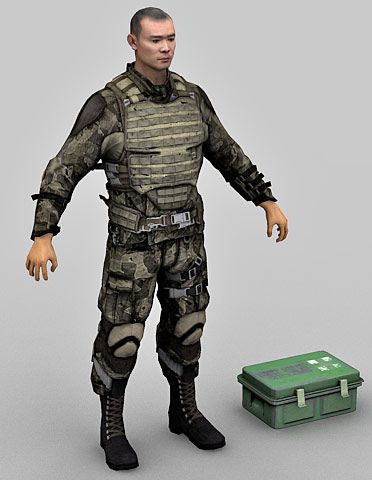 Marine 3d Character model