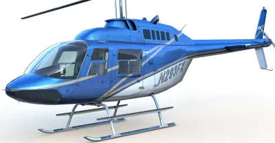 Bell 206 Jet Ranger 3d model