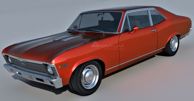 1969 chevrolet nova ss 3d model