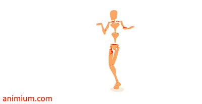 Waitress Serving Motion Capture