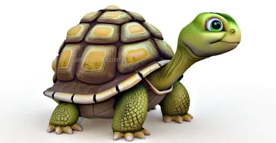 Cartoon Tortoise 3d model