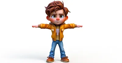 Cartoon Boy 3d model