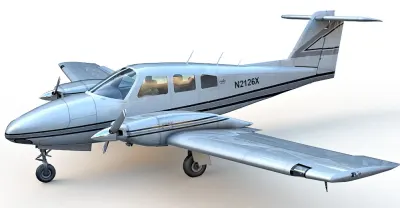 Piper PA-44 Seminole 3d model