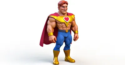 Super Hero 3d model