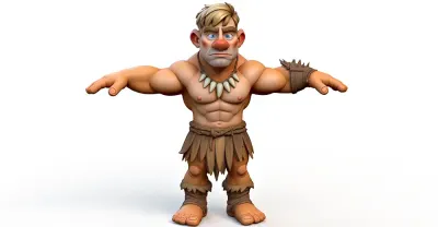 Tribal Man 3d model