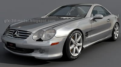 Mercedes Benz SL500 3d model