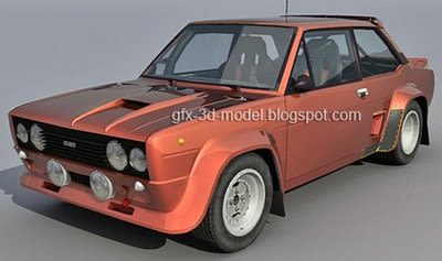 Fiat 131 Abarth 3d model