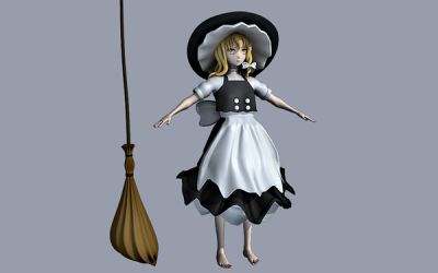 Kirisame Marisa 3d character